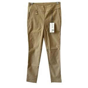 NWT DAILY SPORTS MAGIC GOLF PANTS 6 TAN STRAIGHT LEG STRETCH MINIMALIST